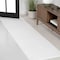 Jonathan Y Cole Modern Minimalist Pinstripe High-Low White/Silver 2 ft. x 8 ft. Runner Rug CAR101C-28 - alternate 1