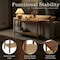 Alaterre Furniture Calais Console Table, Warm Chestnut ANCA1070 - alternate 3
