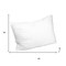 Homeroots Set of Two Microfiber Down Alternative Medium Hypoallergenic King Size Bed Pillows 526445 - alternate 2