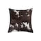 Homeroots Set of Two 18" Chocolate and White Cowhide Cowhide Throw Pillows, 2PK 544604 - alternate 2