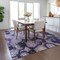 Homeroots 5' X 8' Purple And Lavender Abstract Washable Indoor Outdoor Area Rug 577164 - alternate 2