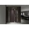 Vdomdoors Aluminum Door Cynex 6777 Brown Entry Steel Metal Modern Painted W12+36+12xH80+14 Right Inswing CYNEX6777EXD-BRW-W12+36+12xH80+14-RH-I - alternate 2