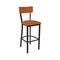 Bfm Seating Bristol Barstool - Grade 4 Upholstered Seat & Back - Steel Frame - Sand Black Finish 4301BSTT017-SB - alternate 1