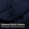 Lavish Home 3PC Velvet Queen Quilt Set & Matching Pillow Shams Medium Weight Ultra Soft Luxury Cotton Velvet 66-004-VN-Q - alternate 2