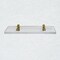 Fab Glass And Mirror Acrylic Shelf 6 x 14.5inces Bronze Bracket 3/4in Thickness Acrylic Pack of 2 AS19SC-6x14BR2P - alternate 2