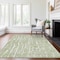 Homeroots 3' X 5' Artichoke Green And Ivory Abstract Washable Indoor Outdoor Area Rug 588486 - alternate 2