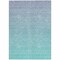 Homeroots 3' X 5' Sky Blue And Teal Blue Ombre Washable Indoor Outdoor Area Rug 588984 - alternate 2