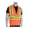Pip ANSI Type R Class 2 Two-Tone Mesh Vest with "D" Ring Access 302-0600D-OR/3X - alternate 1