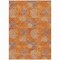 Homeroots 3' X 5' Orange Silver And Peach Polka Dot Washable Indoor Outdoor Area Rug 614683 - alternate 2