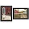Homeroots Set Of Two Good Morning 2 Black Framed Print Wall Art, 2PK 406194 - alternate 1