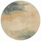 Homeroots 8' Beige Taupe And Ivory Round Abstract Washable Indoor Outdoor Area Rug 616846 - alternate 2