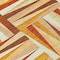 Homeroots 8' Orange Ivory And Copper Round Geometric Washable Indoor Outdoor Area Rug 598288 - alternate 2