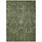 Homeroots 8' X 10' Olive Green And Charcoal Damask Washable Indoor Outdoor Area Rug 603332 - alternate 2
