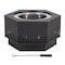 Sunjoy 28 in Smokeless Fire Pit with Ash Pan and Poker, Portable Wood Burning Fireplace, Black A301060200 - alternate 1