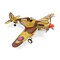 Homeroots 6" Yellow and Brown Metal Hand Painted 1941's P-40 Fighter Model Airplane 489449 - alternate 1
