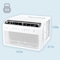 Keystn 12,000 BTU Window Mounted Inverter Air Conditioner with Supplemental Heat and Remote Control KSTAW12INV-HC - alternate 2