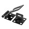 Prime-Line Door and Gate, Safety Hasp Hinge Latch with Swivel Staple 3-1/2 inch with Screws, Matte Black U 117128 - alternate 1