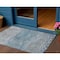 Homeroots 3' X 5' Gray And Silver Abstract Washable Indoor Outdoor Area Rug 609456 - alternate 1