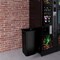Regal Altair 23 Gallon Square Gray Plastic Trash Can, Vent Channel Design ZR-TC-100-SQ23BK - alternate 2