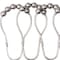 Homeroots 72" White Waffle Weave Fabric Shower Curtain Liner and Hooks Set 484082 - alternate 3
