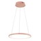 Jonathan Y Brice 15.75" Modern Contemporary Metal Round Dimmable Integrated LED Pendant, Matte Pink JYL7202B - alternate 1