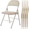 Simple Deluxe YSSOA Folding Chairs w/ Padded Vinyl Cushion Seats and Durable Metal Frame for Indoor Outdoor, 4PK 3A88FNCHARFOLDTANX4 - alternate 1
