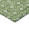 Homeroots 10' X 14' Green And Light Green Geometric Washable Indoor Outdoor Area Rug 596026 - alternate 2