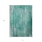 Homeroots 10' X 14' Teal Blue Aqua And Gray Striped Washable Indoor Outdoor Area Rug 577270 - alternate 3