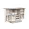 Homeroots 34in White Solid Wood Carved Floral Bar Cabinet With Two Doors And One Drawer 727849 - alternate 2