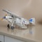 Homeroots 5" Blue and Gray Metal Hand Painted Model Airplane Tabletop Sculpture 489459 - alternate 2