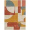 Homeroots 8' X 10' Coral Gold And Ivory Geometric Washable Indoor Outdoor Area Rug 617905 - alternate 3