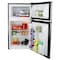 Megachef 3.2 Cubic Feet 2 Door Refrigerator/Freezer in Stainless Steel MCR-D89 - alternate 2