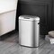 Happimess Robo Kitchen 13.2-Gallon Slim Oval Motion Sensor Touchless Trash Can w/ Touch Mode, Platinum Silver HPM1016A - alternate 2