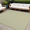 Homeroots 5' Ivory And Green Square Geometric Indoor Outdoor Area Rug 552428 - alternate 2