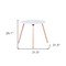 Homeroots 32" White and Natural Wood Round Top Dining Table 568215 - alternate 2