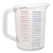 Rubbermaid Commercial Bouncer Measuring Cup, 32 oz, Plastic, Clear FG321600CLR - alternate 2