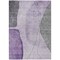 Homeroots 10' X 14' Purple Eggplant And Gray Abstract Washable Indoor Outdoor Area Rug 582031 - alternate 4
