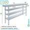 Amgood 18in D x 72in L Stainless Steel Table, Three Undershelves AMG WT-1872-3SH-Z - alternate 3
