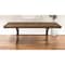 Homeroots 64" Brown Solid Wood Removable Leaf Trestle Base Dining Table 318936 - alternate 2