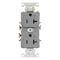 Leviton Duplex Outlet, Gray 20A 125V 5362-S2G - alternate 1