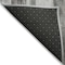 Homeroots 8' Runner Gray and Black Abstract Washable Non Skid Indoor Outdoor Runner Rug 563602 - alternate 3
