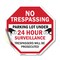 Signmission No Trespassing Parking Lot Under 24, 10 Inch X 10 Inch, Vinyl Decal OC-D-10-115 - alternate 1