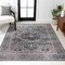 Jonathan Y Alacati Ogee Medallion Non-Slip Machine-Washable Dark Green/Dark Beige 4 ft. x 6 ft. Area Rug WSH103B-4 - alternate 3