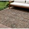 Homeroots 9' X 12' Brown Gray And Charcoal Oriental Washable Indoor Outdoor Area Rug 582120 - alternate 1