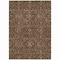Homeroots 10' X 14' Chocolate Red And Green Floral Washable Indoor Outdoor Area Rug 604588 - alternate 2
