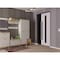 Vdomdoors Front Exterior Prehung Steel Door Ronex1055 Teak 96 Sidelight and Transom Window Sidelite Entry RONEX1055EXD-OAK-W36+14xH96+16-RH-I - alternate 2