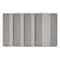 Homeroots 19" Set of Four Gray And White Striped Cotton Placemats 548882 - alternate 2