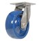 Vestil Solid Polyurethane Swivel Caster 6 In. Diameter x 2 In. Width 1200 Lb. Capacity Dark Blue CST-F-SS-6X2SP-S - alternate 1