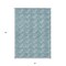 Homeroots 3' X 5' Teal Blue And Ivory Geometric Washable Indoor Outdoor Area Rug 595037 - alternate 2