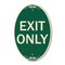 Signmission Exit Sign, Heavy Gauge Aluminum, 18 in W, 12 in H A-OV-G-1218-24034 - alternate 1